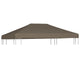 Vidaxl prieeldak 310 g m² 3x3 m taupe