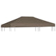 Vidaxl prieeldak 310 g m² 3x4 m taupe