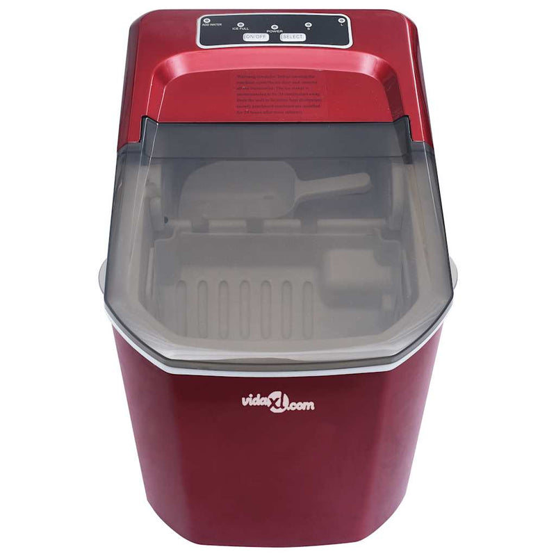Load image into Gallery viewer, Vidaxl ijsblokjesmachine 1,4 l 15 kg 24 u rood
