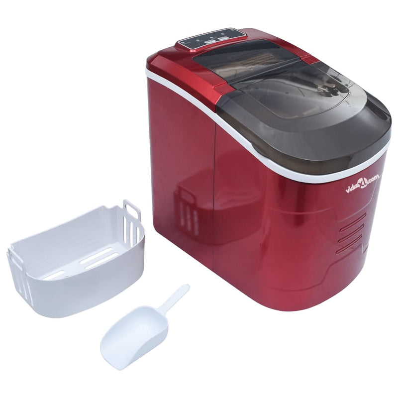 Load image into Gallery viewer, Vidaxl ijsblokjesmachine 2,4 l 15 kg 24 u rood
