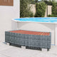 Vidaxl spatrap 92x45x25 cm poly rattan grijs