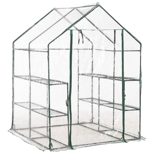 Vidaxl tuinkas met 8 schappen 143x143x195 cm
