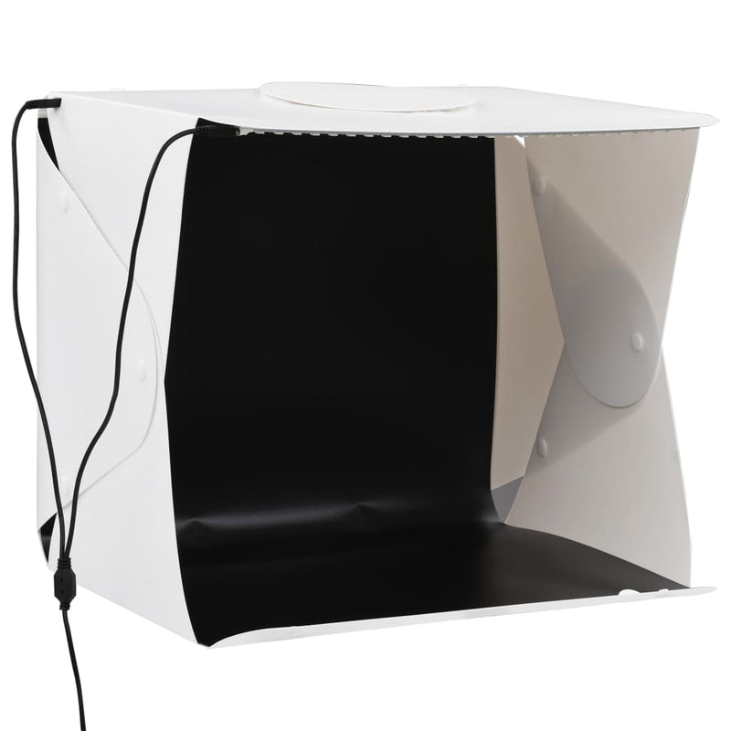 Afbeelding laden in galerijviewer, Vidaxl foto-opnamebox met led inklapbaar 40x34x37 cm kunststof wit
