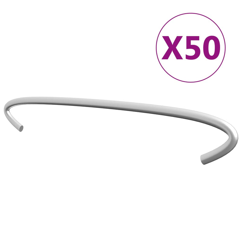 Load image into Gallery viewer, Vidaxl gabionhaken 50 st 20 cm gegalvaniseerd staal
