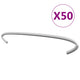 Vidaxl gabionhaken 50 st 20 cm gegalvaniseerd staal