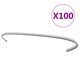 Vidaxl gabionhaken 100 st 30 cm gegalvaniseerd staal