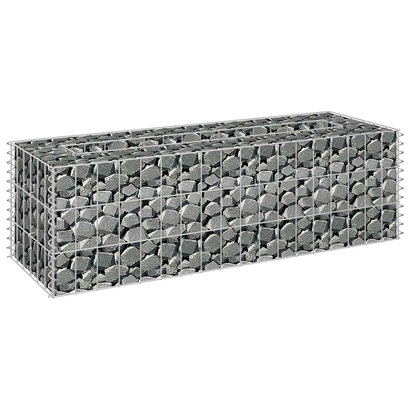 Load image into Gallery viewer, Vidaxl gabion plantenbak verhoogd 90x30x30 cm gegalvaniseerd staal
