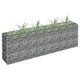Vidaxl gabion plantenbak verhoogd 180x30x60 cm gegalvaniseerd staal