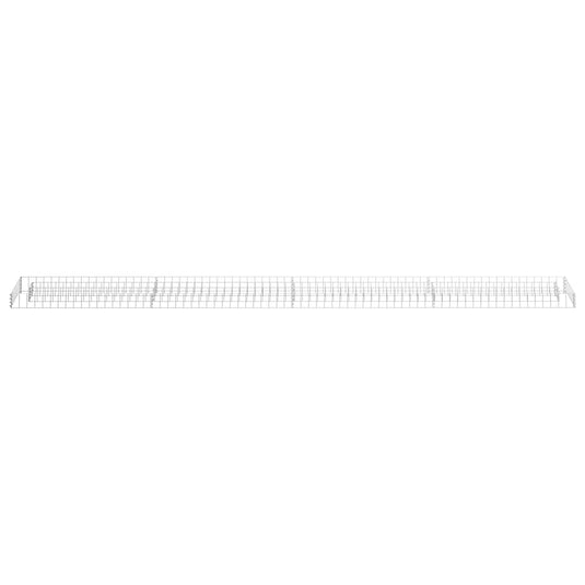 Vidaxl gabion plantenbak verhoogd 360x30x10 cm gegalvaniseerd staal