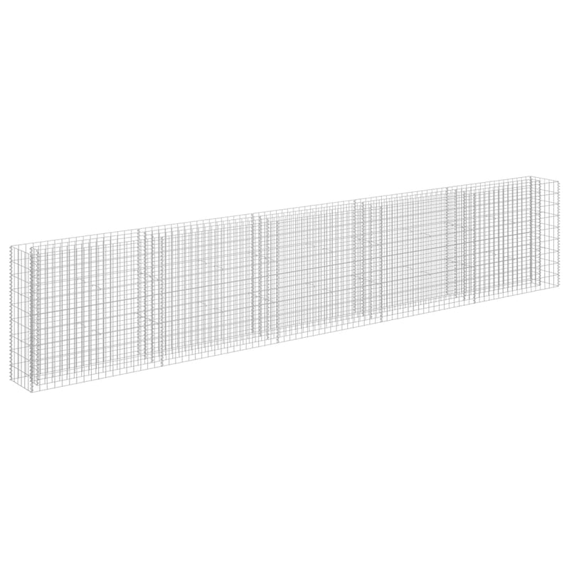 Load image into Gallery viewer, VidaXL Gabion plantenbak verhoogd 450x30x90 cm gegalvaniseerd staal

