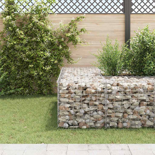 Vidaxl gabion plantenbak verhoogd kubus 60x60x60 cm staaldraad