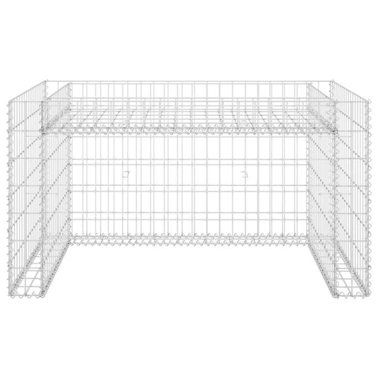 Vidaxl grasmaaieroverkapping met plantenbak 110x80x60cm staaldraad