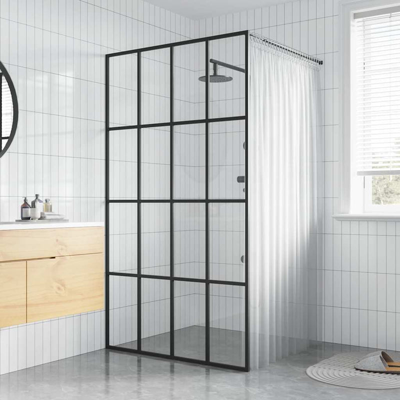 Load image into Gallery viewer, Vidaxl inloopdouchewand 100x195 cm transparant gehard glas
