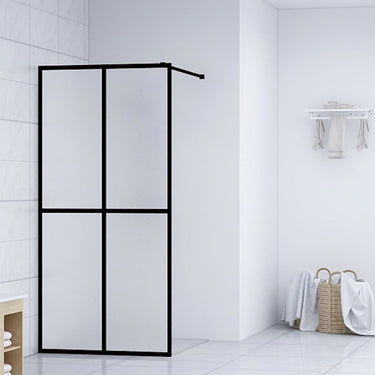 Vidaxl inloopdouchewand 80x195 cm mat gehard glas