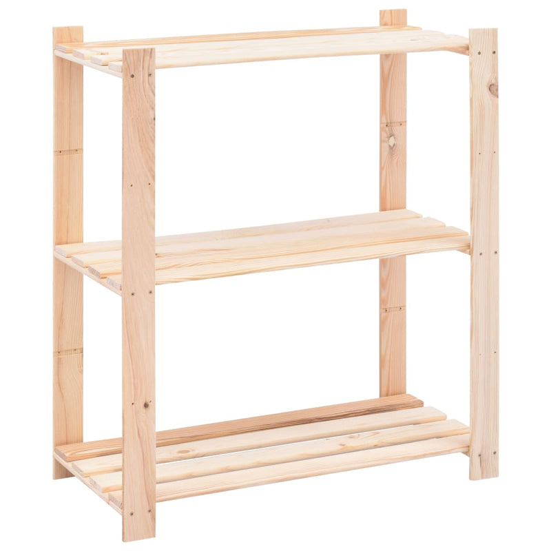 Load image into Gallery viewer, Vidaxl opbergrek 3-laags 80x38x90 cm massief grenenhout 150 kg
