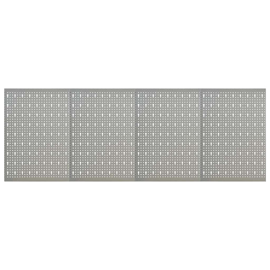 Vidaxl gaatjespanelen wandgemonteerd 4 st 40x58 cm staal