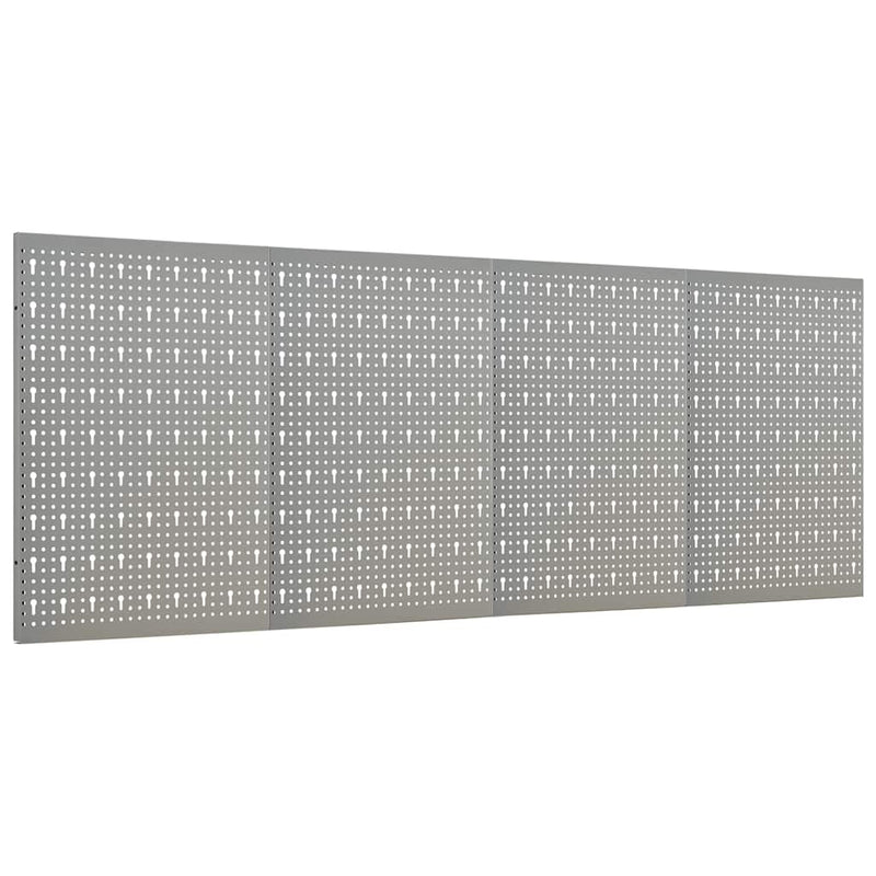 Load image into Gallery viewer, Vidaxl gaatjespanelen wandgemonteerd 4 st 40x58 cm staal
