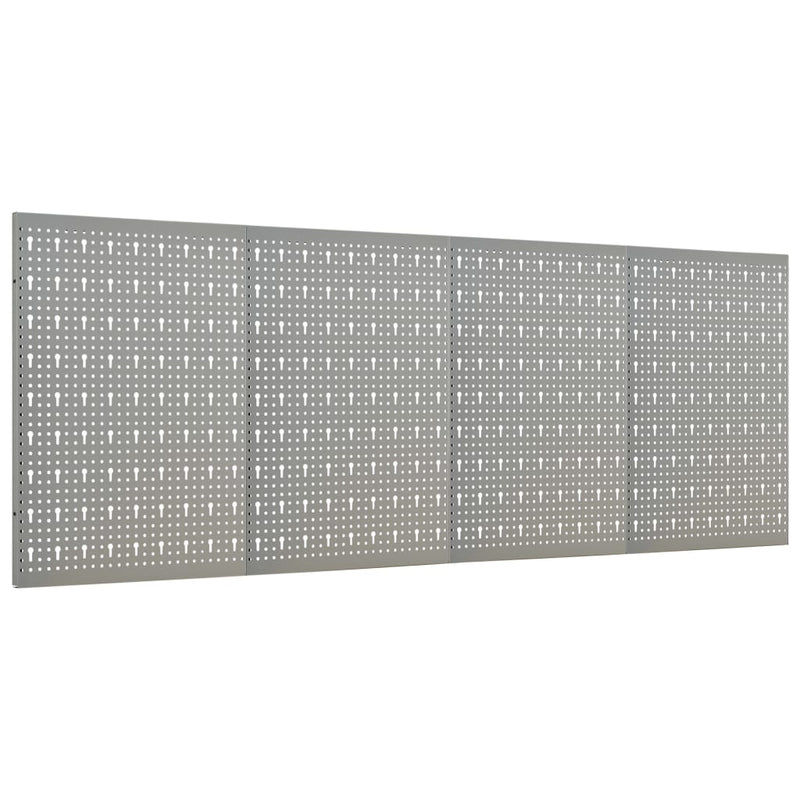 Load image into Gallery viewer, Vidaxl gaatjespanelen wandgemonteerd 4 st 40x58 cm staal
