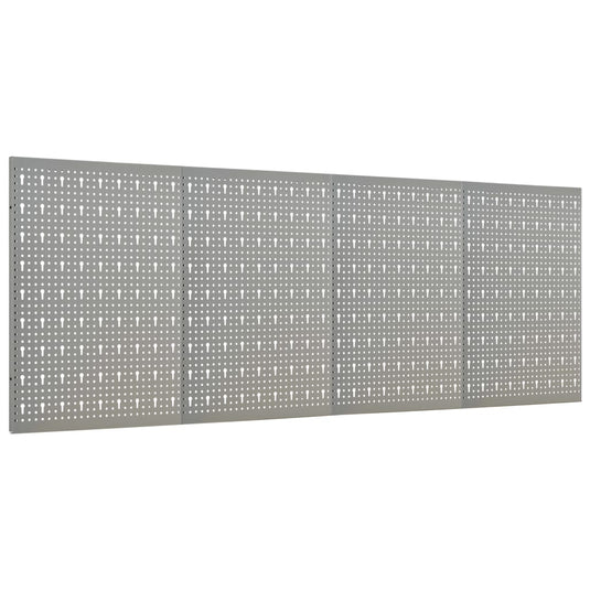 Vidaxl gaatjespanelen wandgemonteerd 4 st 40x58 cm staal