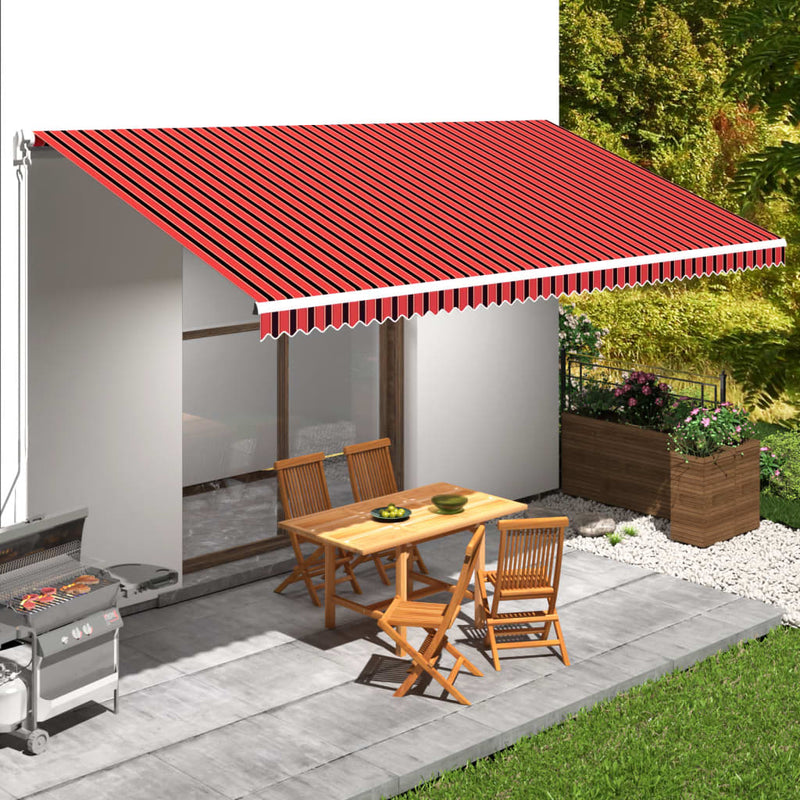 Load image into Gallery viewer, Vidaxl luifeldoek 600x300 cm canvas oranje en bruin
