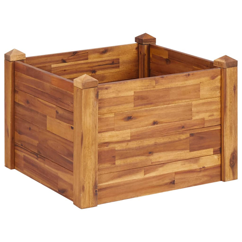 Afbeelding laden in galerijviewer, Vidaxl plantenbak verhoogd 60x60x44 cm massief acaciahout
