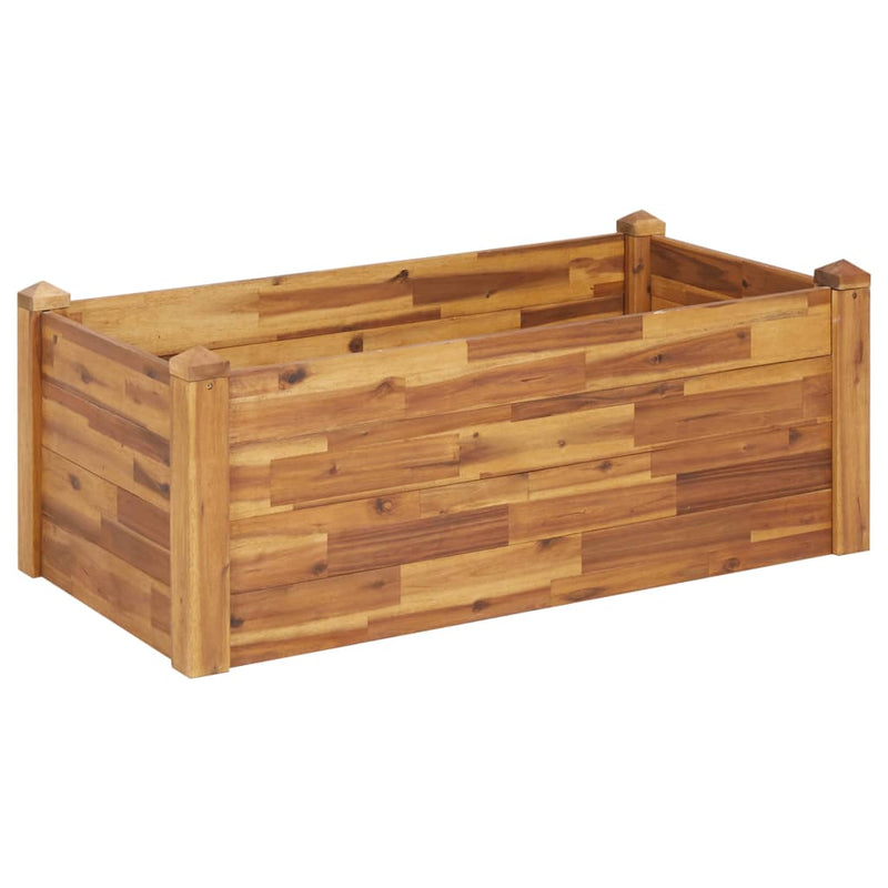 Load image into Gallery viewer, Vidaxl plantenbak verhoogd 110x60x44 cm massief acaciahout
