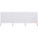 Vidaxl windscherm 3-panelen 400x160 cm stof zandwit