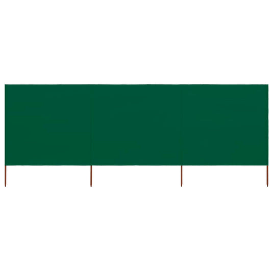VidaXL Windscherm 3-panelen 400x160 cm stof groen