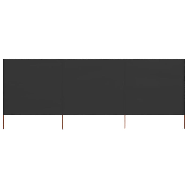 Load image into Gallery viewer, Vidaxl windscherm 3-panelen 400x160 cm stof antraciet
