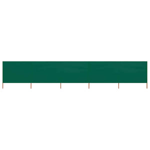 Vidaxl windscherm 5-panelen 600x80 cm stof groen