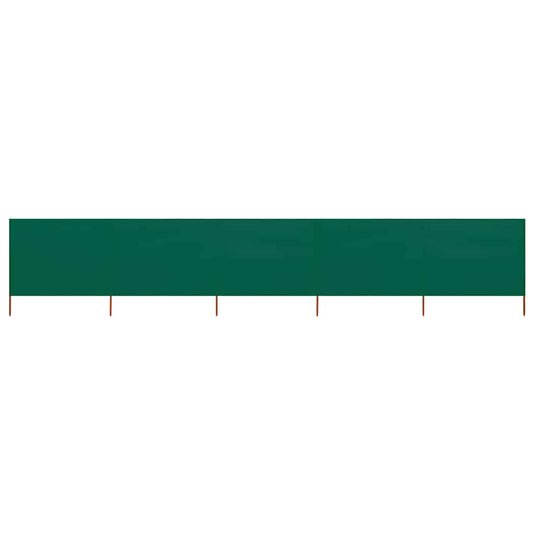 Vidaxl windscherm 5-panelen 600x80 cm stof groen