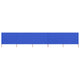 Vidaxl windscherm 5-panelen 600x80 cm stof azuurblauw