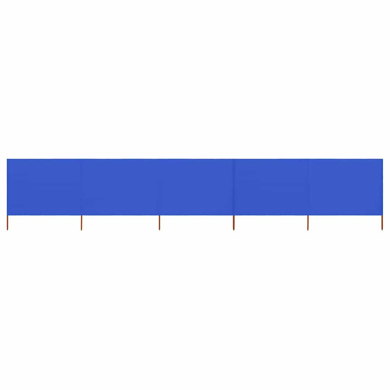 Load image into Gallery viewer, Vidaxl windscherm 5-panelen 600x80 cm stof azuurblauw
