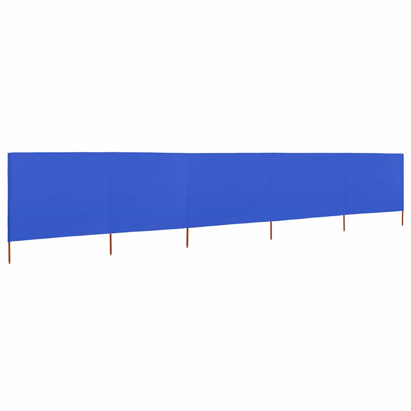 Load image into Gallery viewer, Vidaxl windscherm 5-panelen 600x80 cm stof azuurblauw
