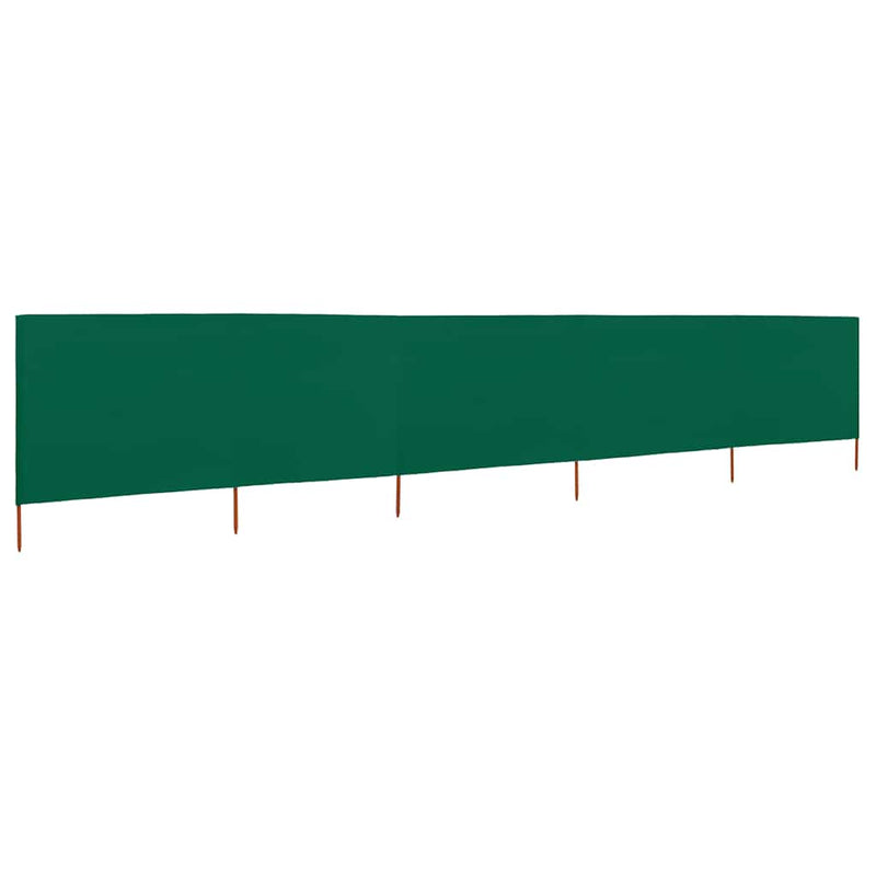 Load image into Gallery viewer, Vidaxl windscherm 5-panelen 600x120 cm stof groen
