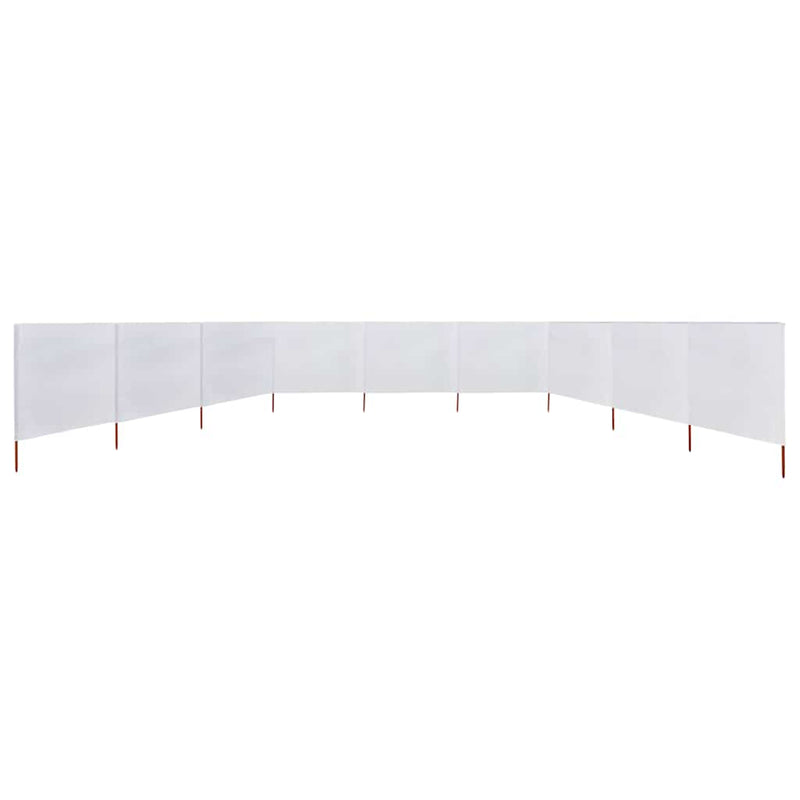 Load image into Gallery viewer, Vidaxl windscherm 9-panelen 1200x120 cm stof zandwit
