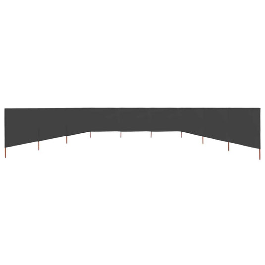 Vidaxl windscherm 9-panelen 1200x120 cm stof antraciet