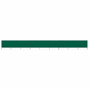 Vidaxl windscherm 9-panelen 1200x160 cm stof groen