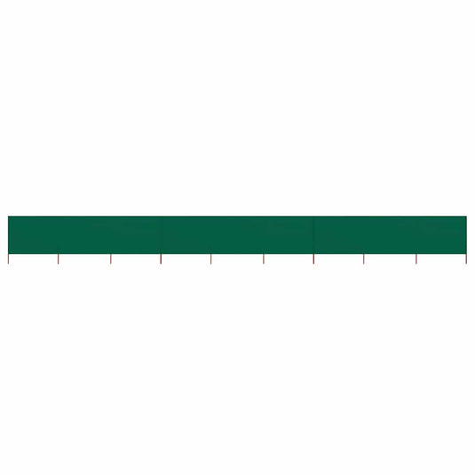 Vidaxl windscherm 9-panelen 1200x160 cm stof groen