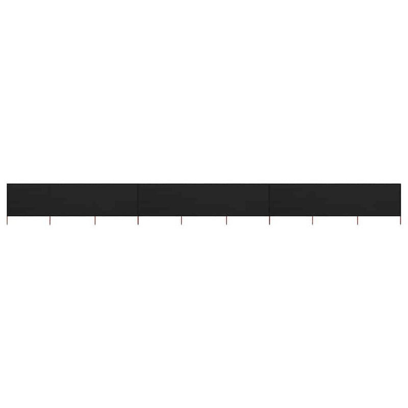 Load image into Gallery viewer, Vidaxl windscherm 9-panelen 1200x160 cm stof zwart
