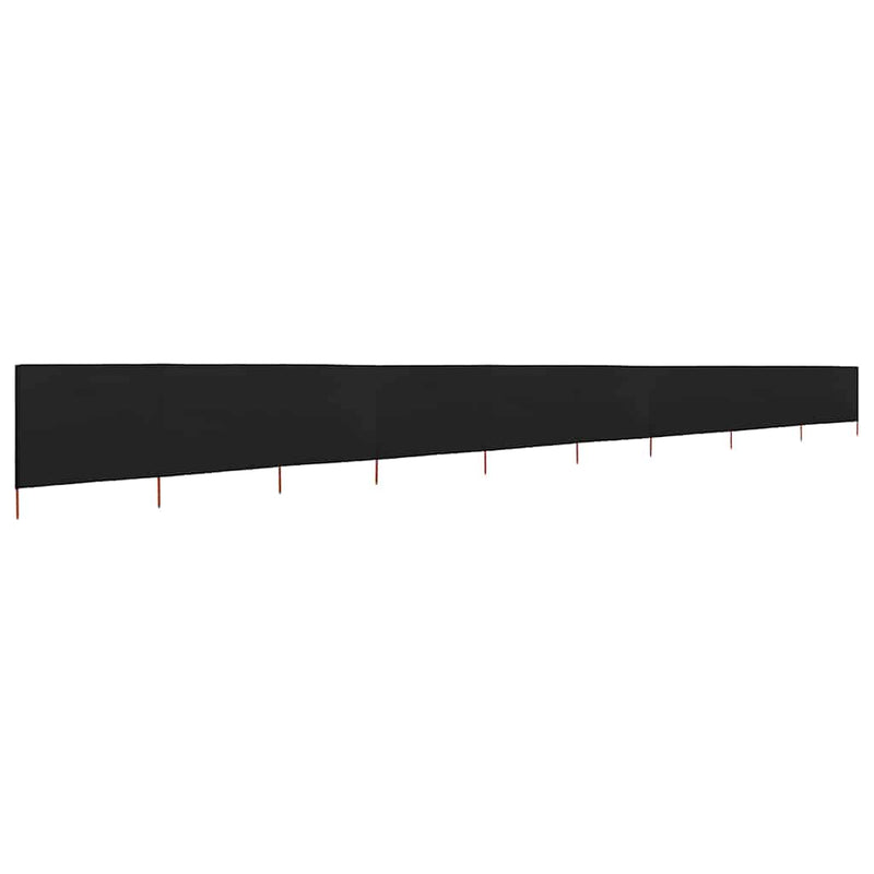 Load image into Gallery viewer, Vidaxl windscherm 9-panelen 1200x160 cm stof zwart
