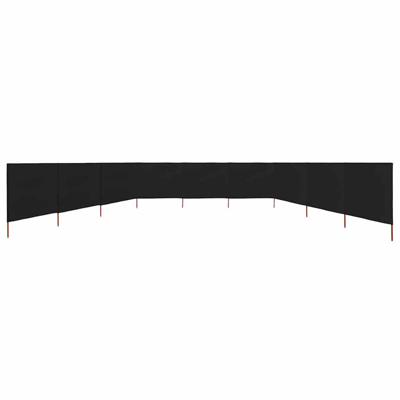 Load image into Gallery viewer, Vidaxl windscherm 9-panelen 1200x160 cm stof zwart
