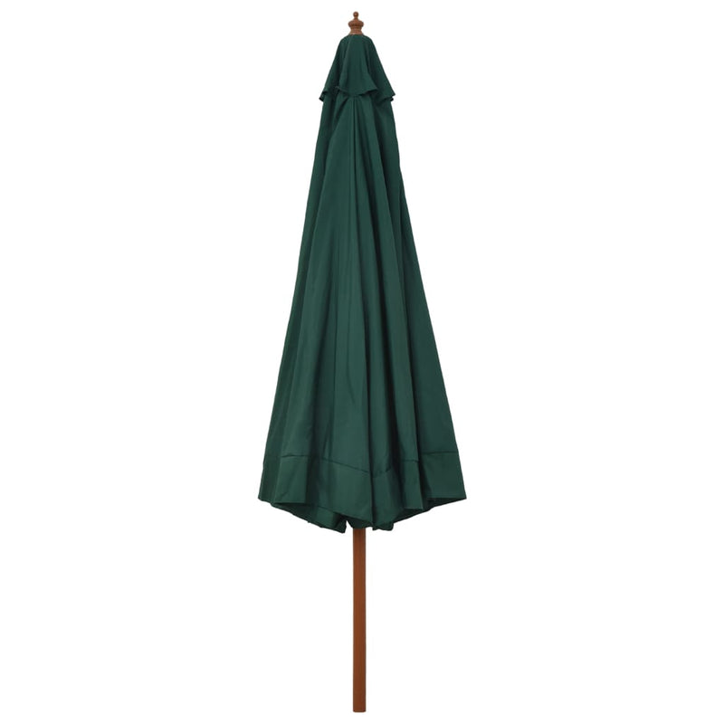 Load image into Gallery viewer, Vidaxl parasol met houten paal 330 cm groen
