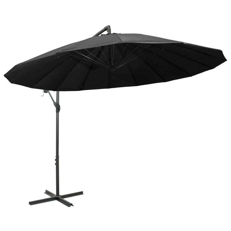Load image into Gallery viewer, Vidaxl zweefparasol met aluminium paal 3 m antraciet
