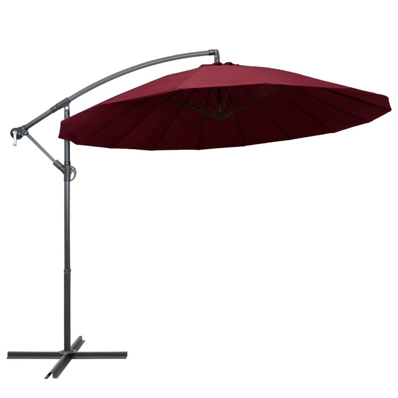 Load image into Gallery viewer, Vidaxl zweefparasol met aluminium paal 3 m bordeauxrood
