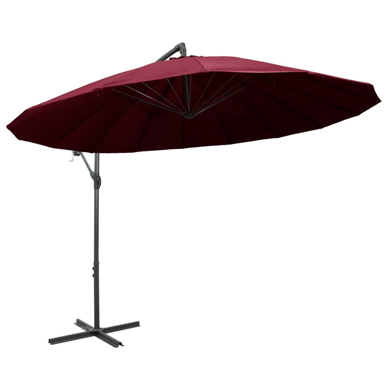 Load image into Gallery viewer, Vidaxl zweefparasol met aluminium paal 3 m bordeauxrood
