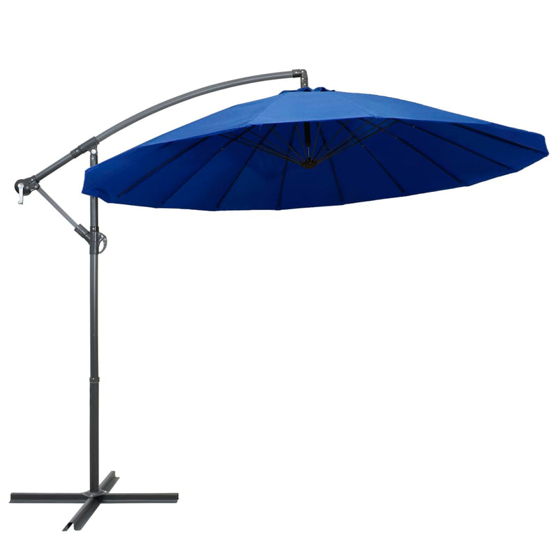 Load image into Gallery viewer, Vidaxl zweefparasol met aluminium paal 3 m blauw
