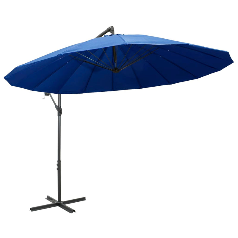 Load image into Gallery viewer, Vidaxl zweefparasol met aluminium paal 3 m blauw
