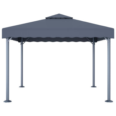 Vidaxl prieel 300x300 cm aluminium antraciet