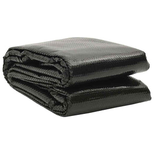 Vidaxl zonne pool dek 450 x 220 cm 0,1 mm vierkant 0,1 mm pe zwart